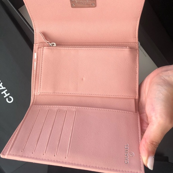 Chanel Caviar pink flap wallet - Picture 5 of 10
